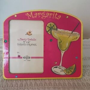 Picture frame 4x6" , margaritas, friends, drinking, Barbie pink picture frame